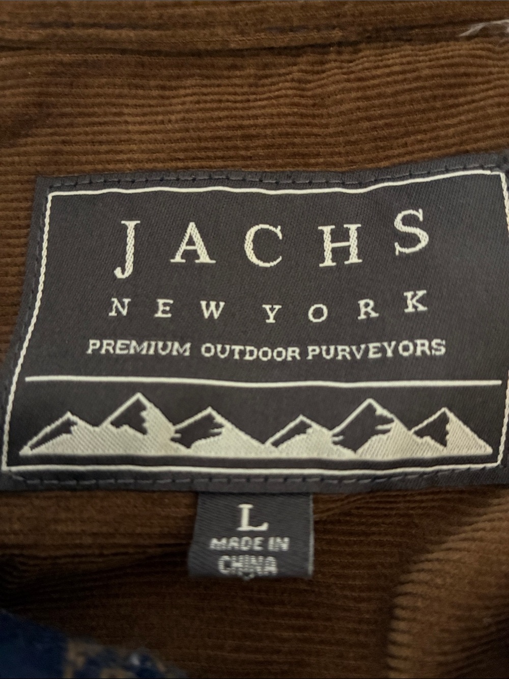 Jachs Navy and Brown Southwestern Print Button-Up Shirt - Picture 2 of 4
